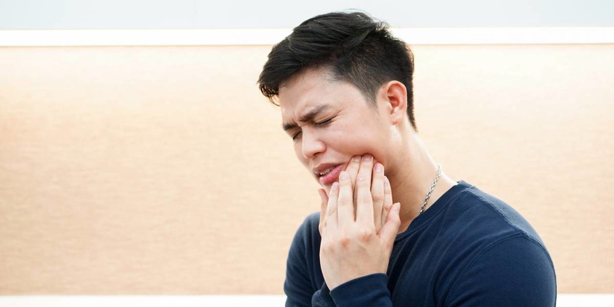 Stock Image of Model Suffering with Tooth Pain